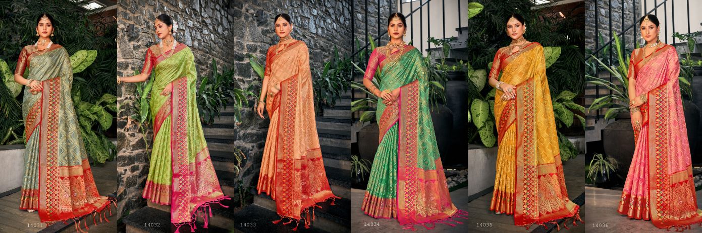 Bunawat Juhi Embroidered Organza Designer Sarees Catalog
